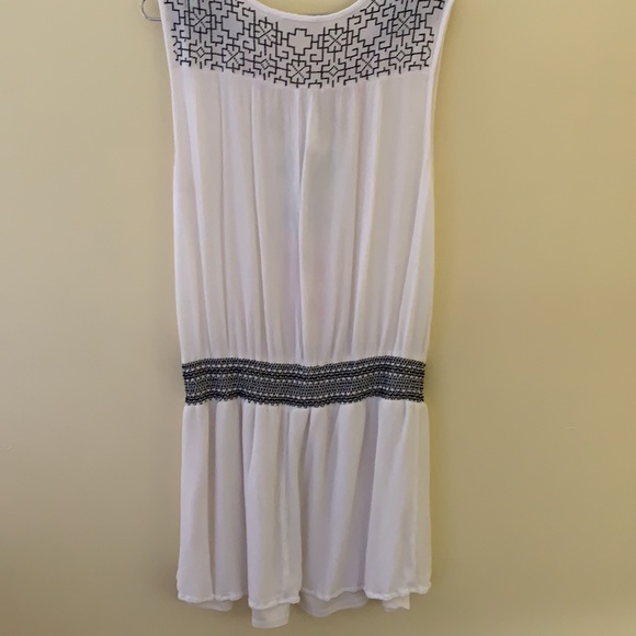 White Summer Boho Mini Dress - Picture 7 of 7